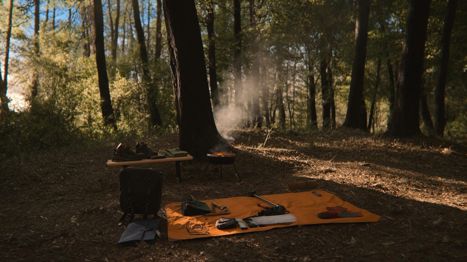 Como hacer fogon portatil acampar
