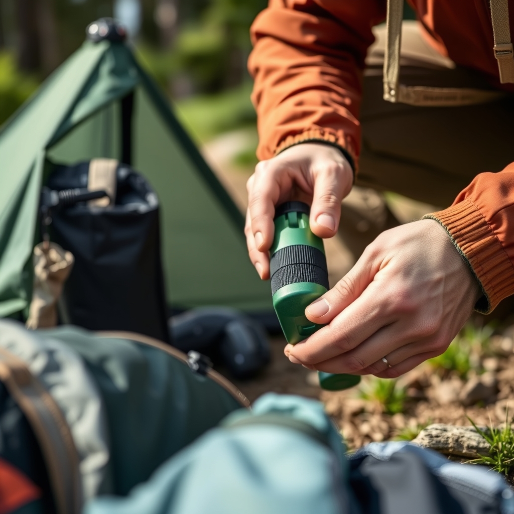 Mesa de Camping Textil Plegable con Funda Cafolby InnovaGoods - 4