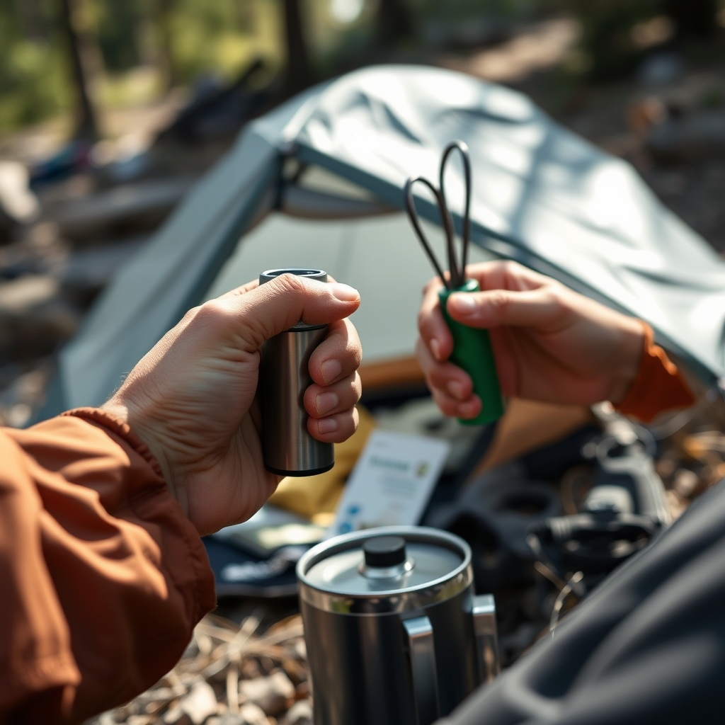 Silla Plegable de Camping con Balanceo Kamprock InnovaGoods - Vista 4